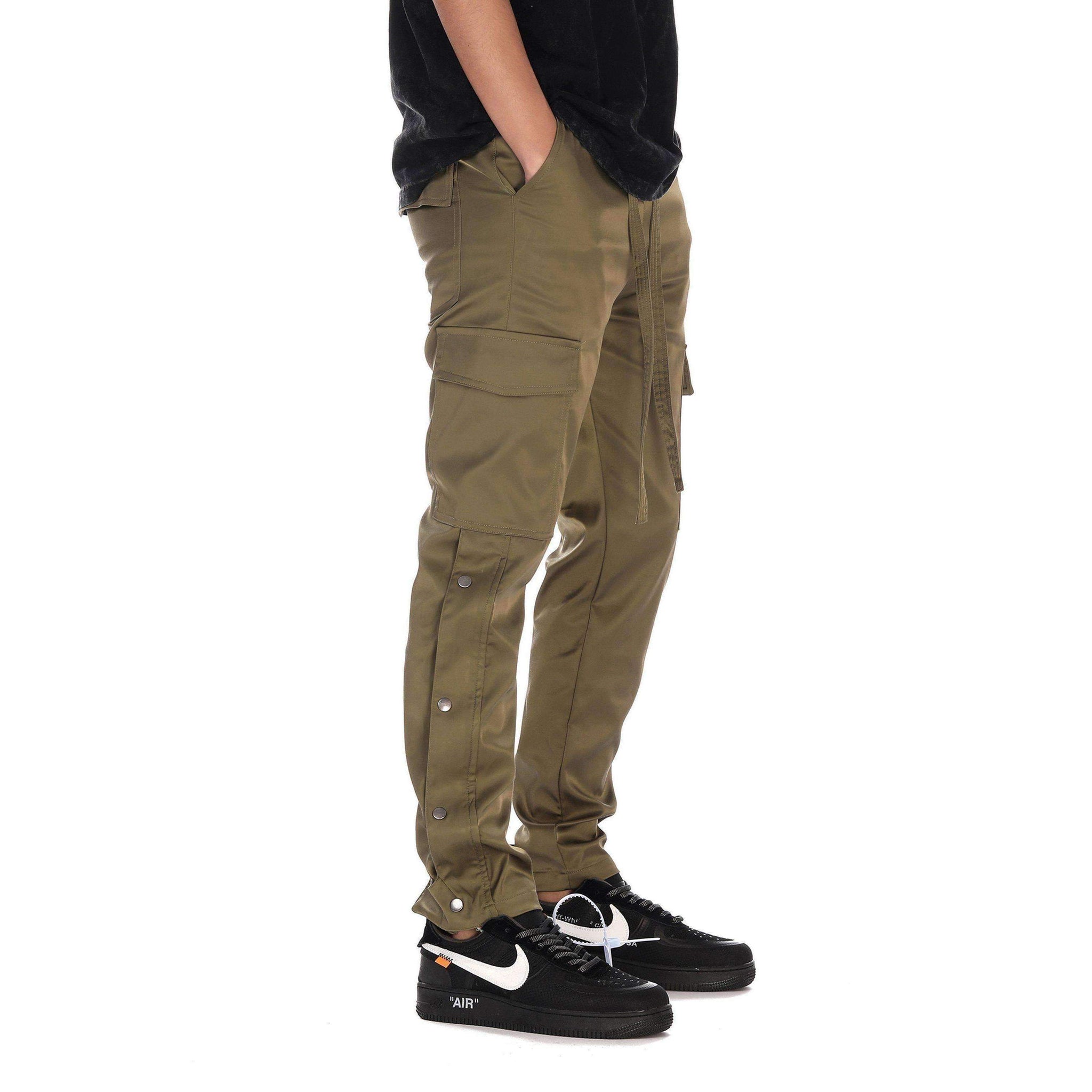 button cargo pants