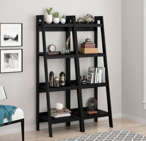 Small Leaning Ladder Bookshelf Toyzor