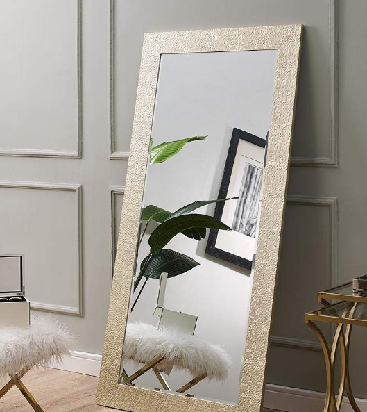 leaning wall mirror