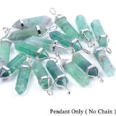 Gem Stone Quartz Pendulum  Healing Chakra Jewelry