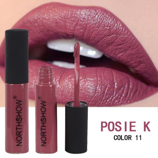 Easy To Wear Nude Red Matte Lipstick Long-Lasting Liquid Lip Tint