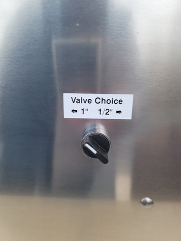 Choice Switch to chose bulk water vending size,volume, or fill station