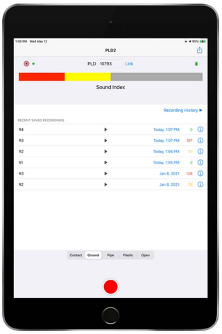 The PLD2 Wireless Leak Detector for IOS Mobile Devices