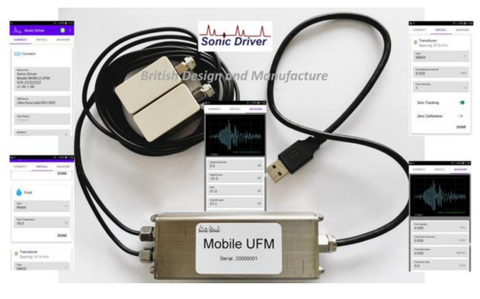 Sonic Driver Mobile Android Clamp-on Ultrasonic Flow Meter
