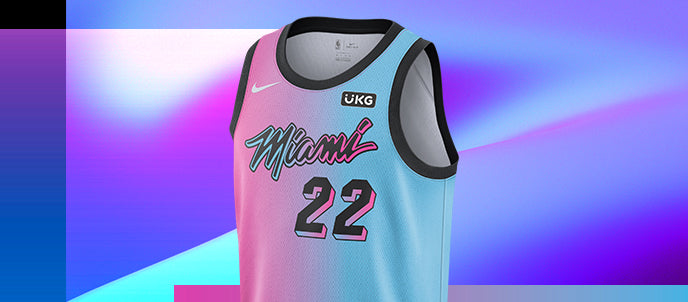 white and pink miami heat jersey