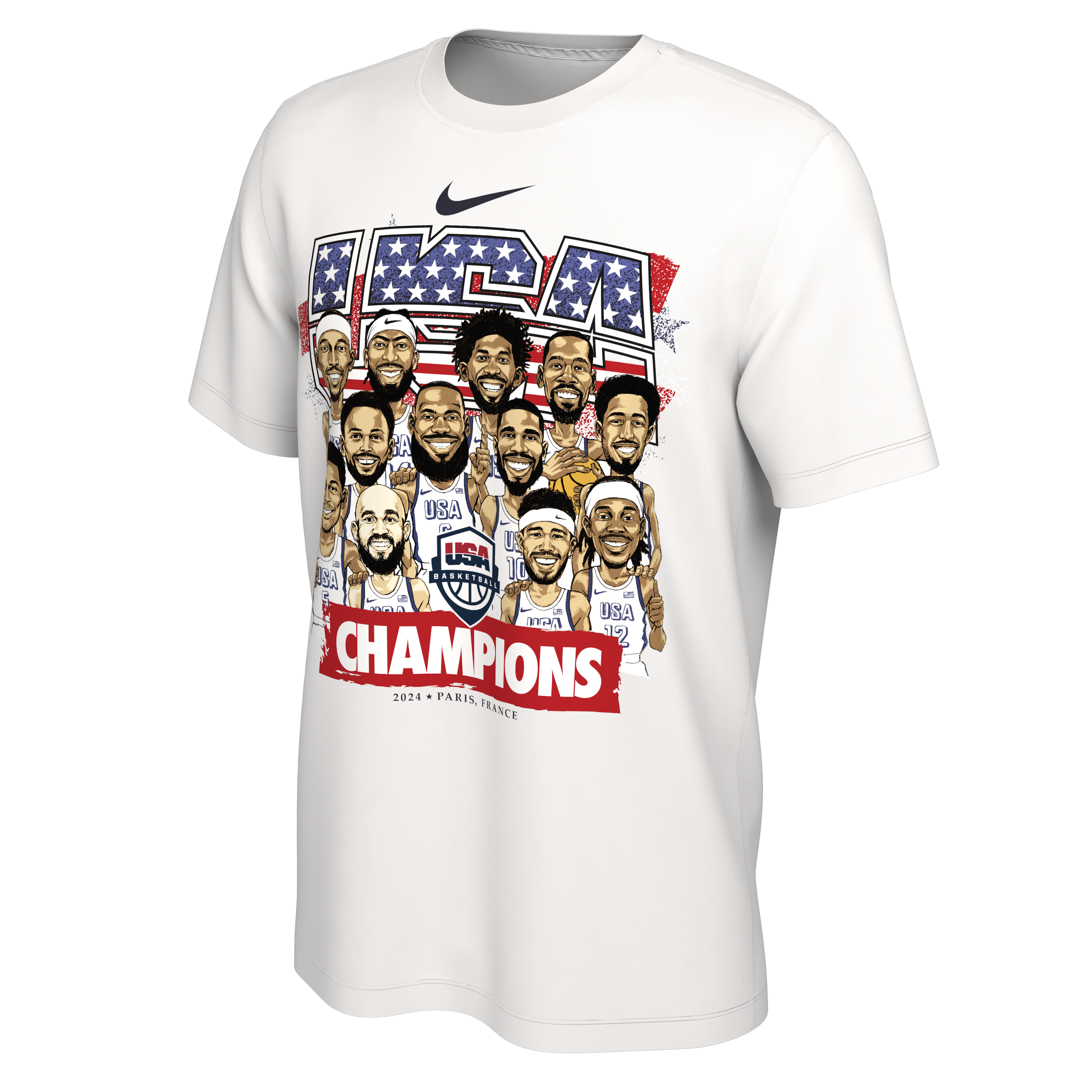 Nike USA Men's Basketball 2024 Winners Tee - Miami HEAT Store product image