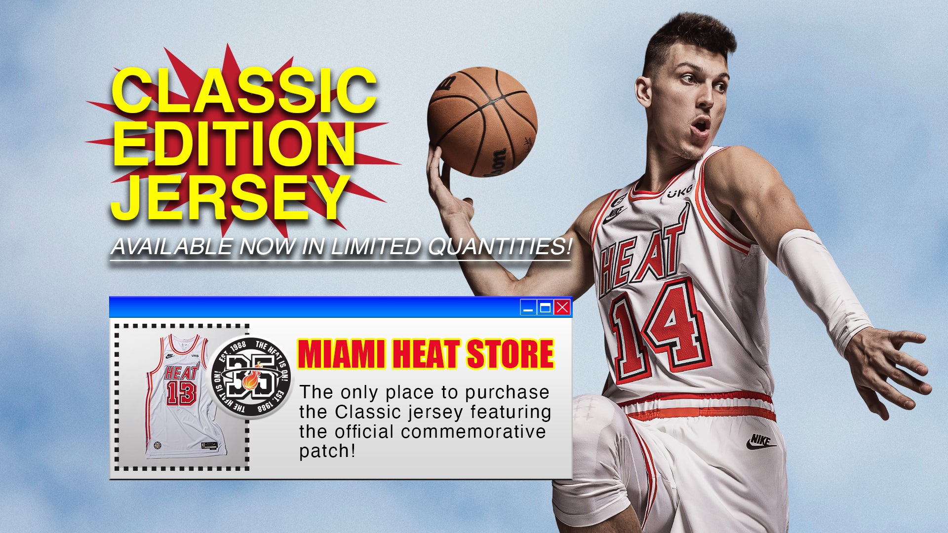 Miami Heat Nike Classic Edition Swingman Jersey - Custom - White