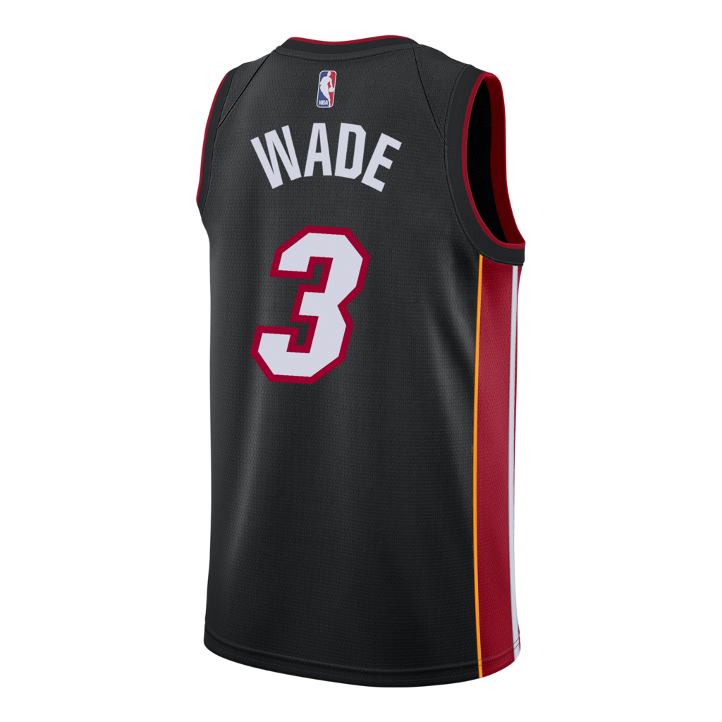 black dwayne wade jersey