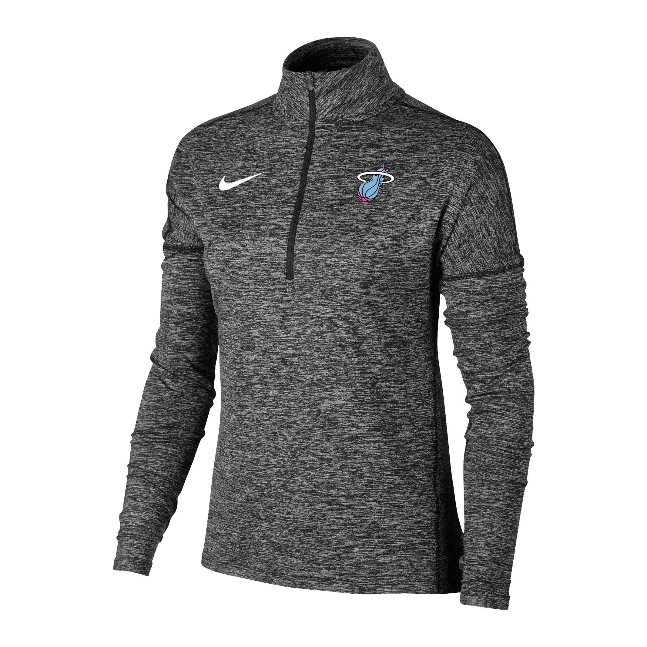 nike half zip black womens