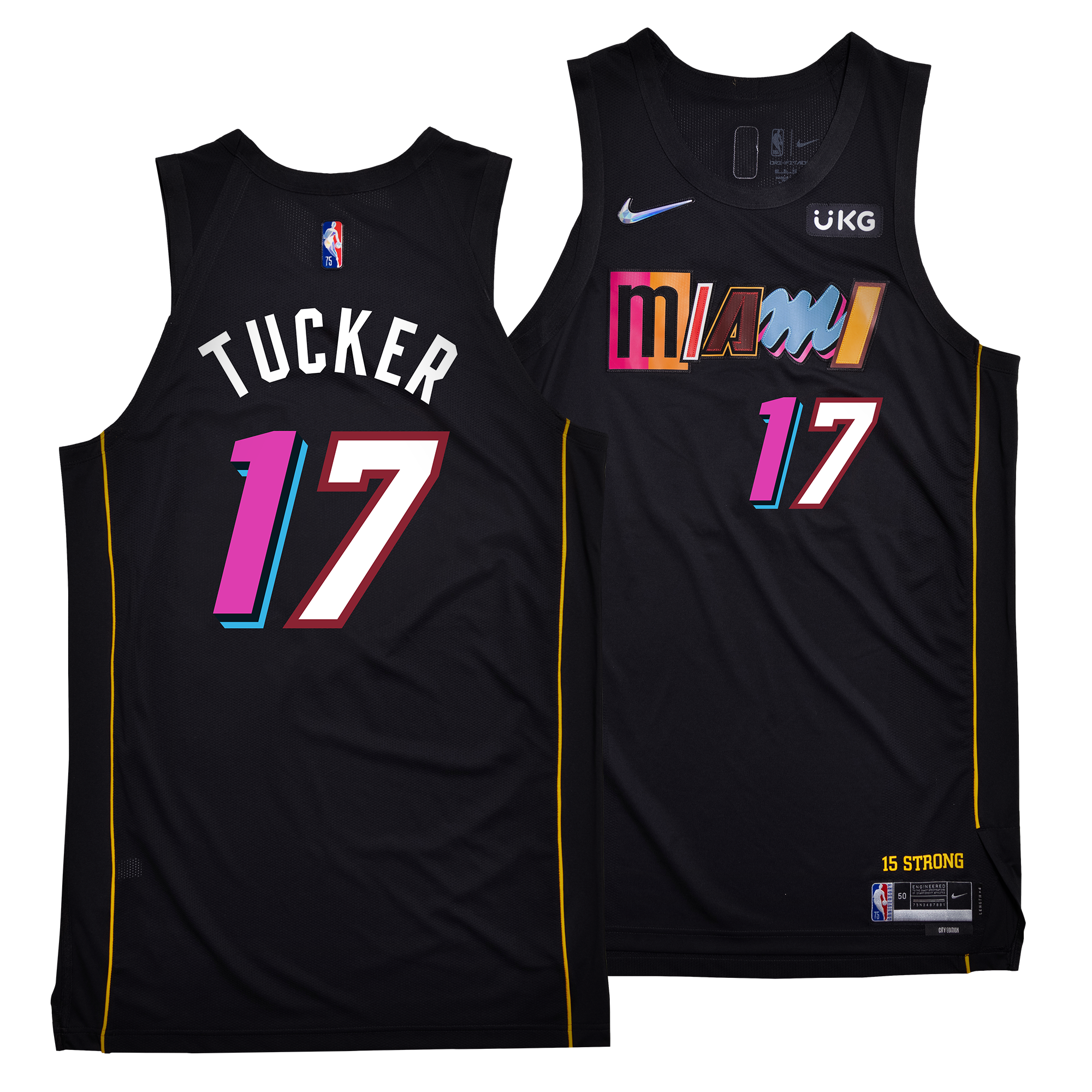 P.J. Tucker - Miami Heat - Game-Worn Association Edition Jersey