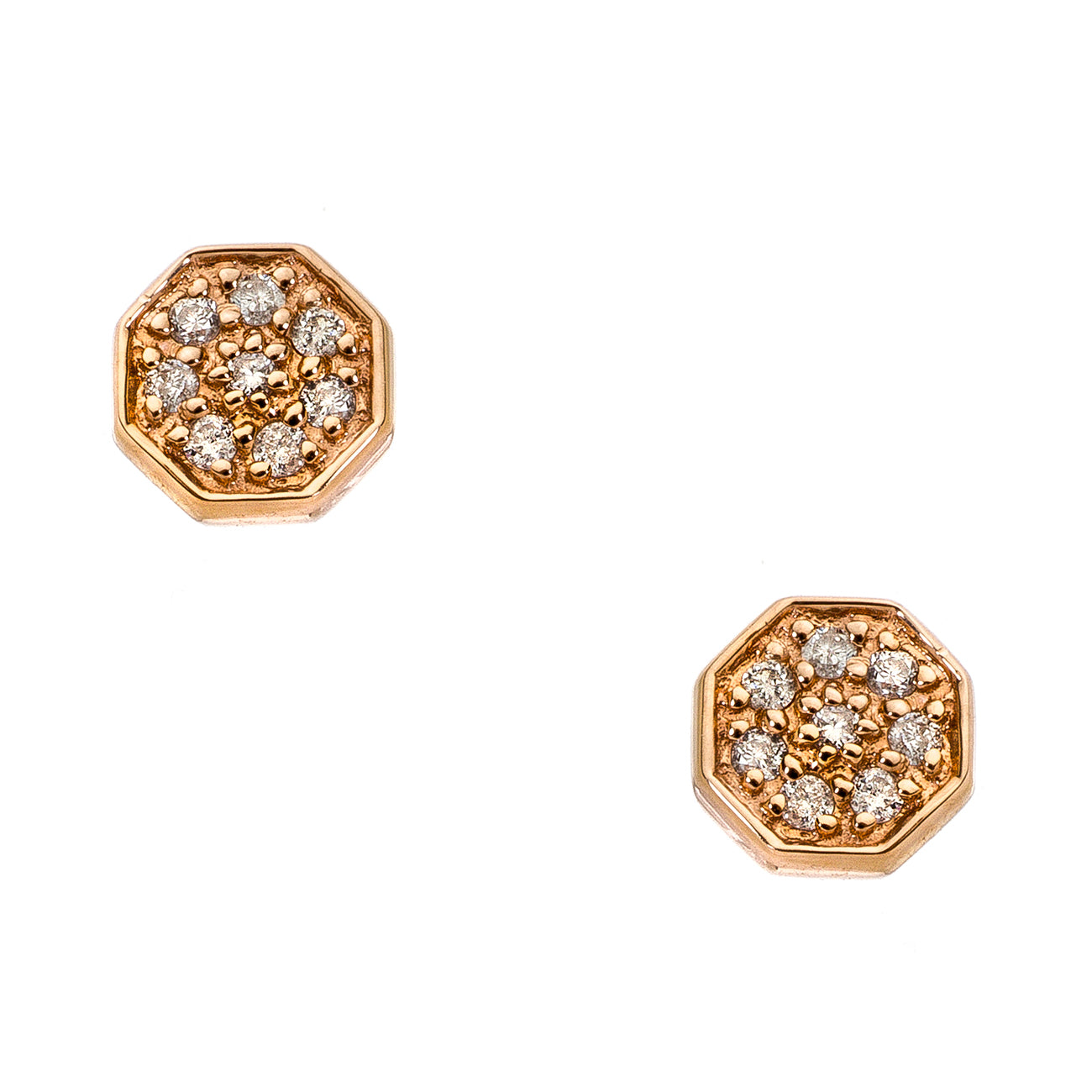 rose gold studs