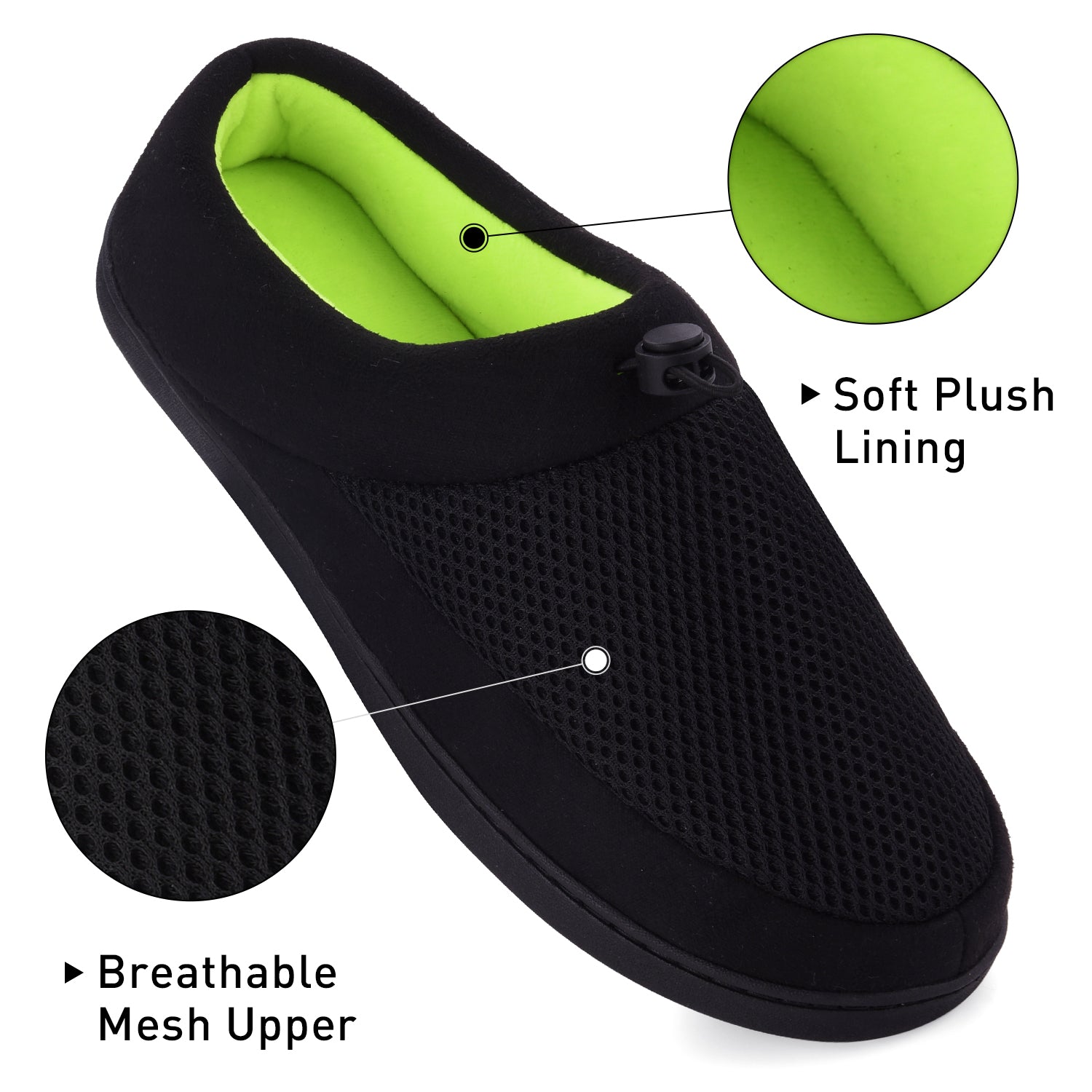 mens slippers memory foam