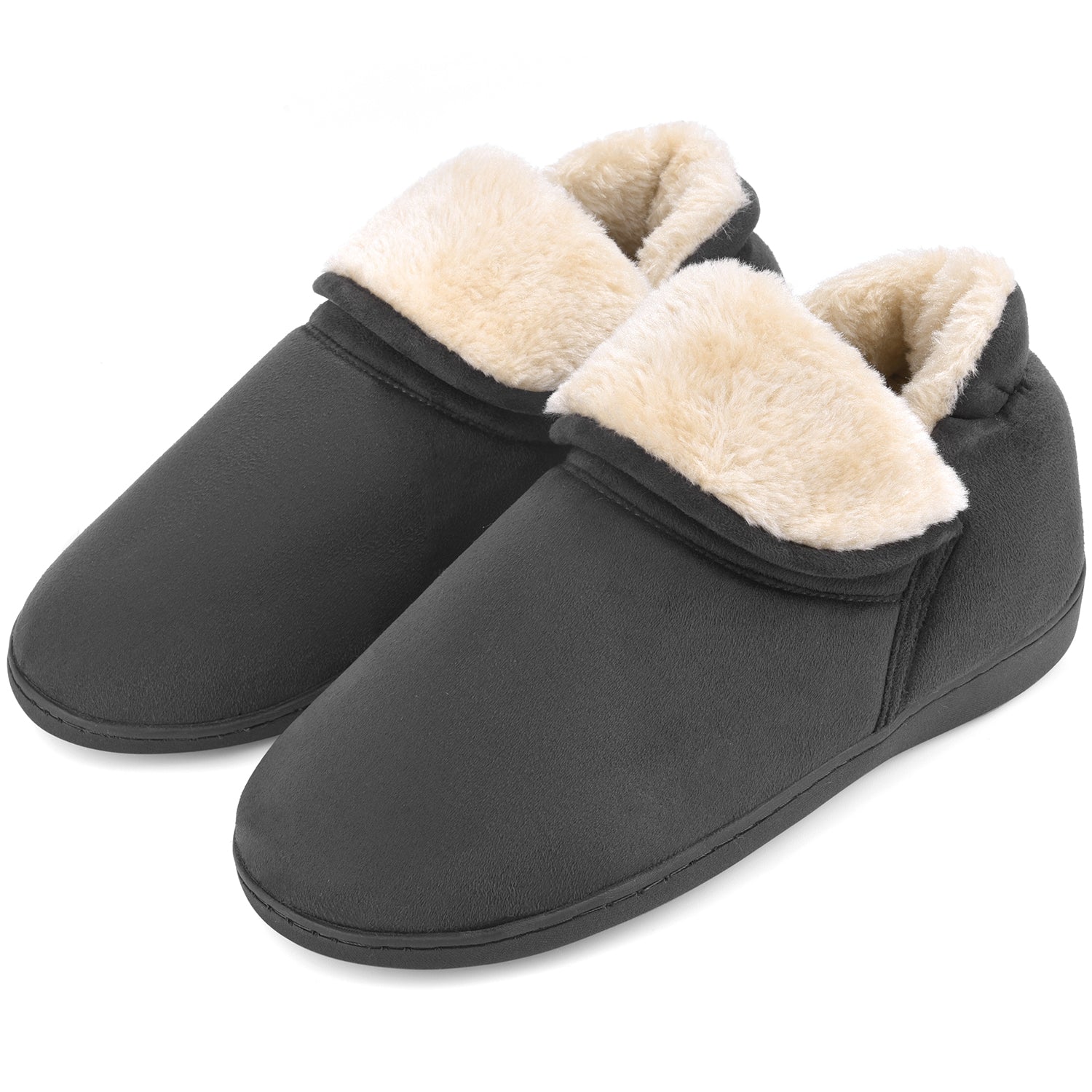 VONMAY Women's Faux Fur Suede House 