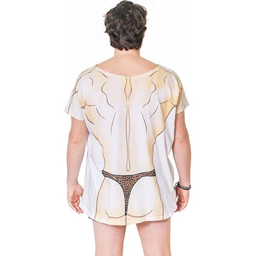 LA Imprints Fantasy Coverup Men's Hula Guy Bikini Body Coverup T