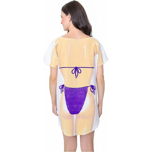 LA Imprints Fantasy Coverup Purple Lingerie Bikini Body Coverup T