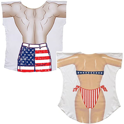 LA Imprints Fantasy Coverup Men's Hula Guy Bikini Body Coverup T-Shirt - LA  IMPRINTS