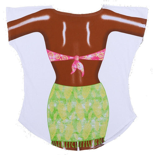 LA Imprints Fantasy Coverup Pink and Tan Bikini Body Coverup T