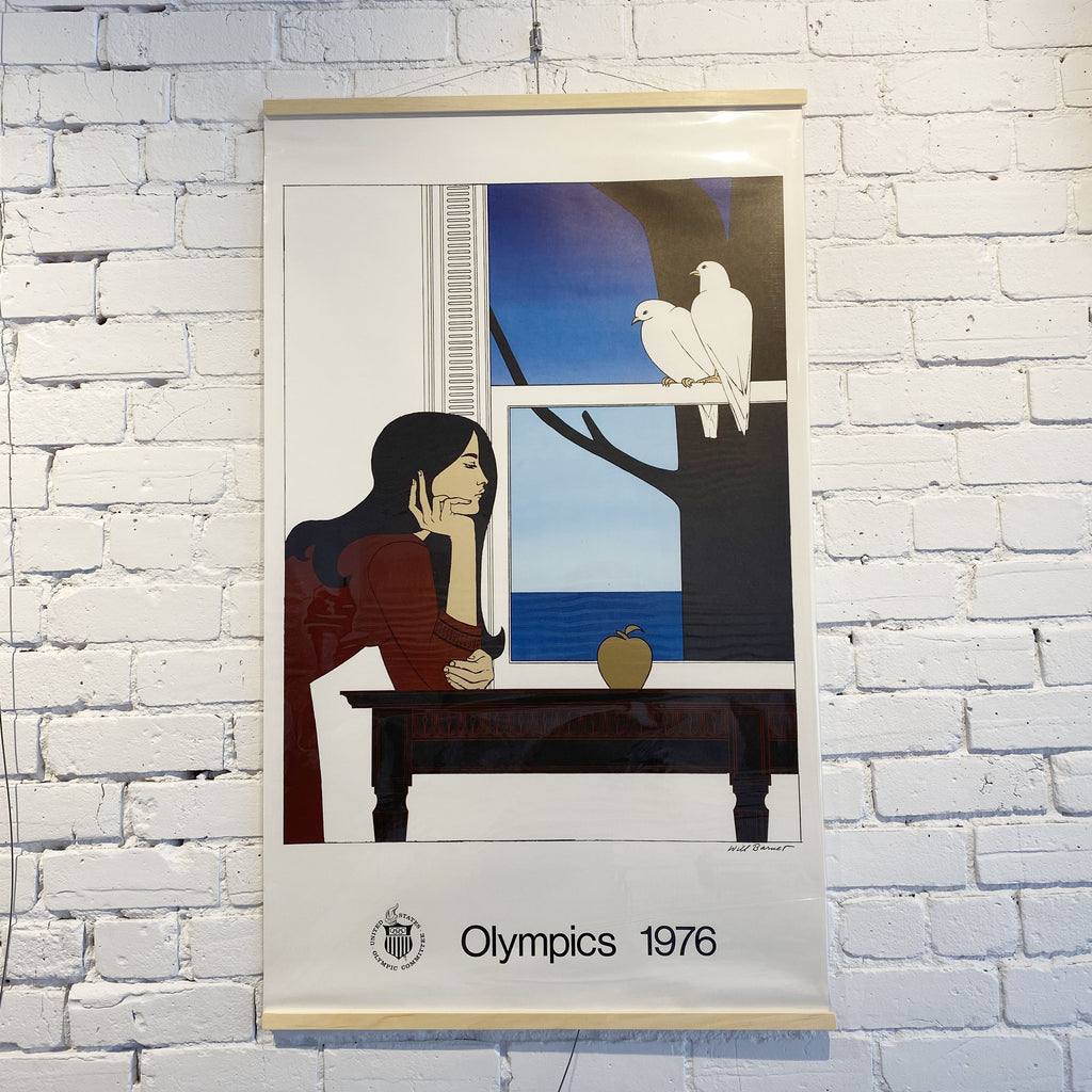WILL BARNET, 1976 MONTREAL OLYMPIC “Two White Doves”