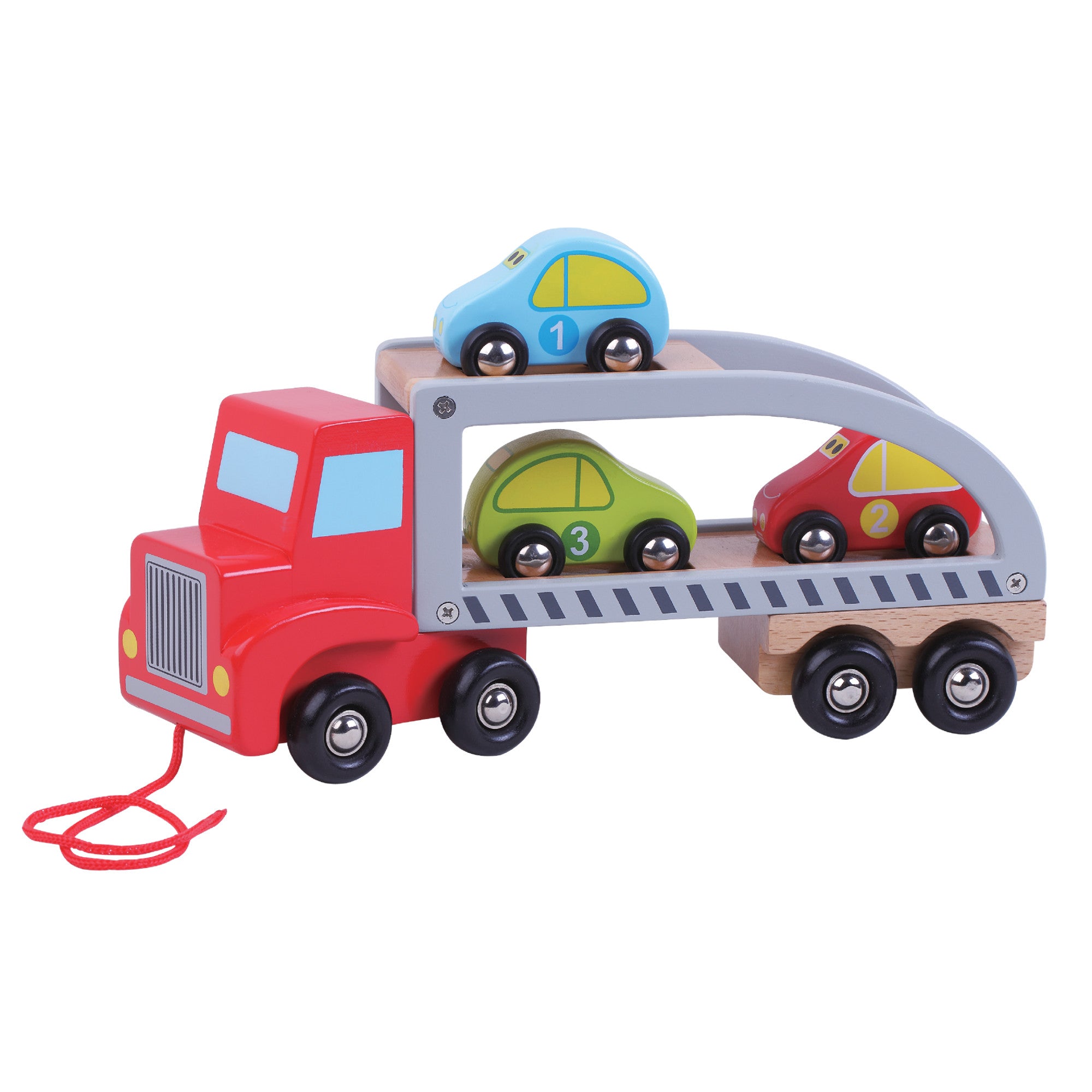 wooden car carrier toy