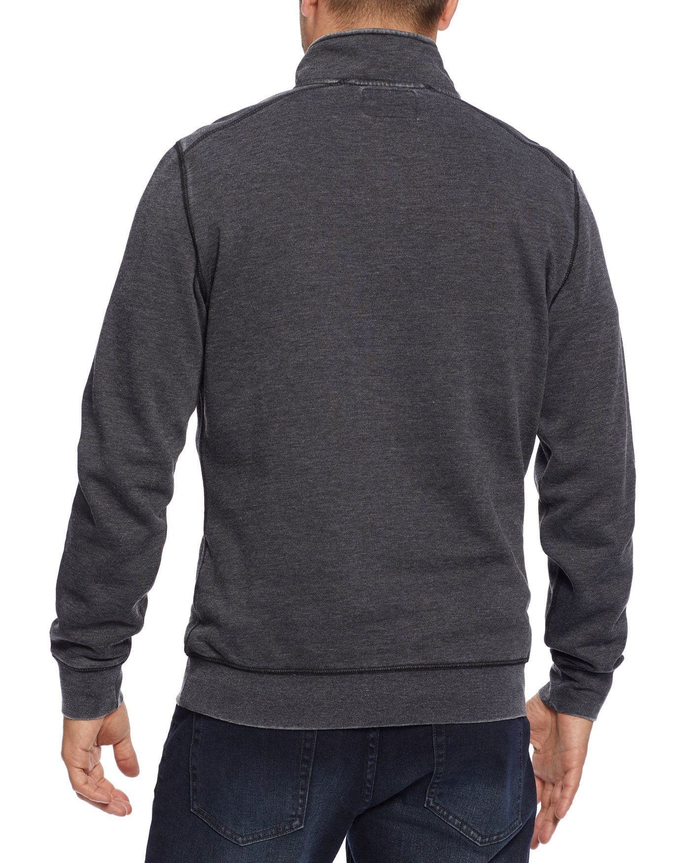 LUCASVILLE BURNOUT FLEECE 1/4-ZIP PULLOVER