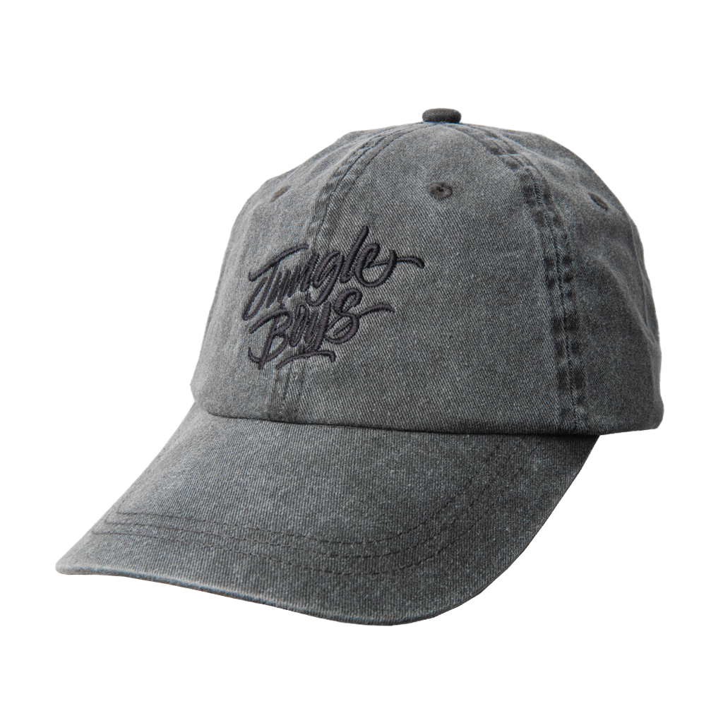 Stacked Dad Cap (Black/White) – Jungle Boys Clothing