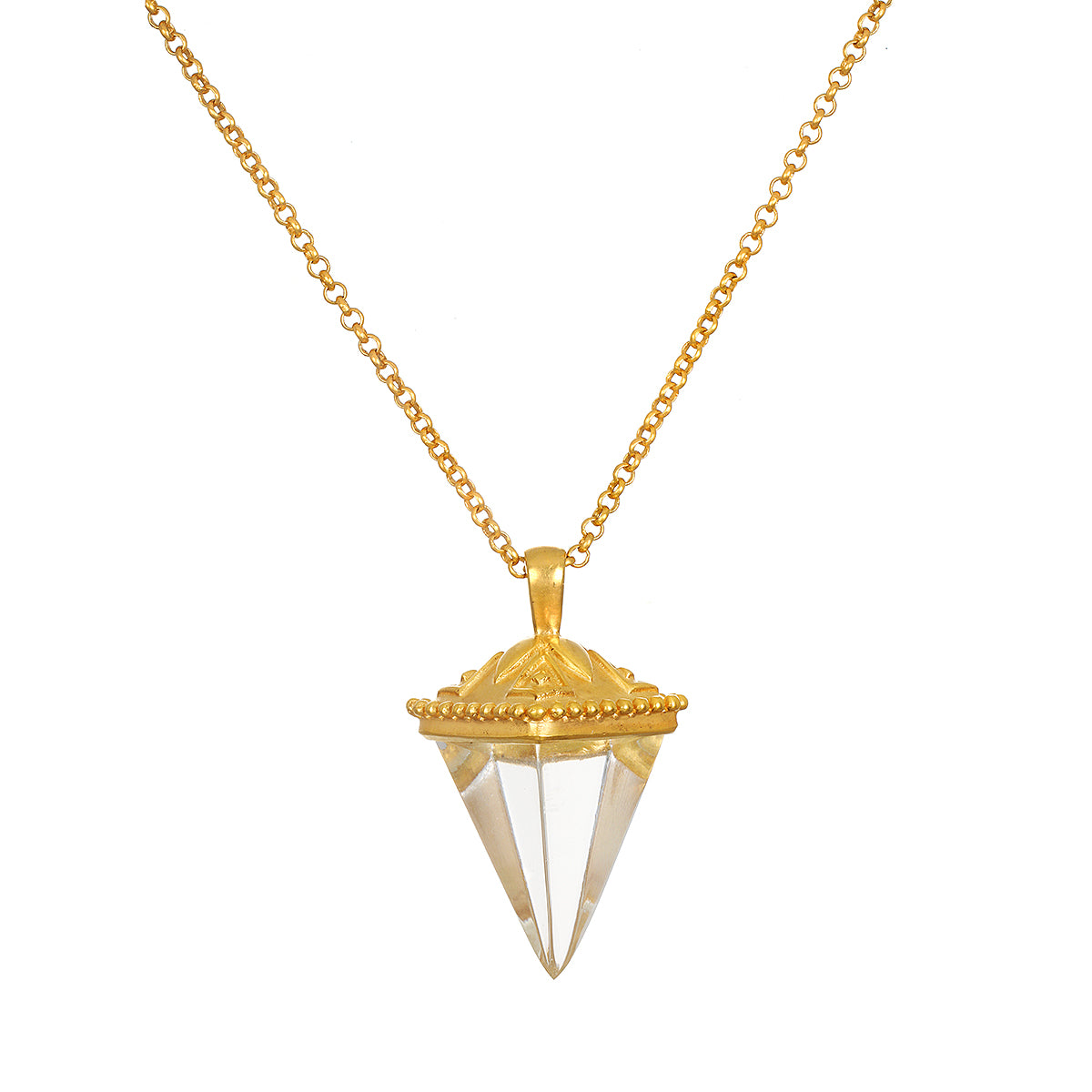Image of Truthful Guidance Crystal Pendulum Necklace