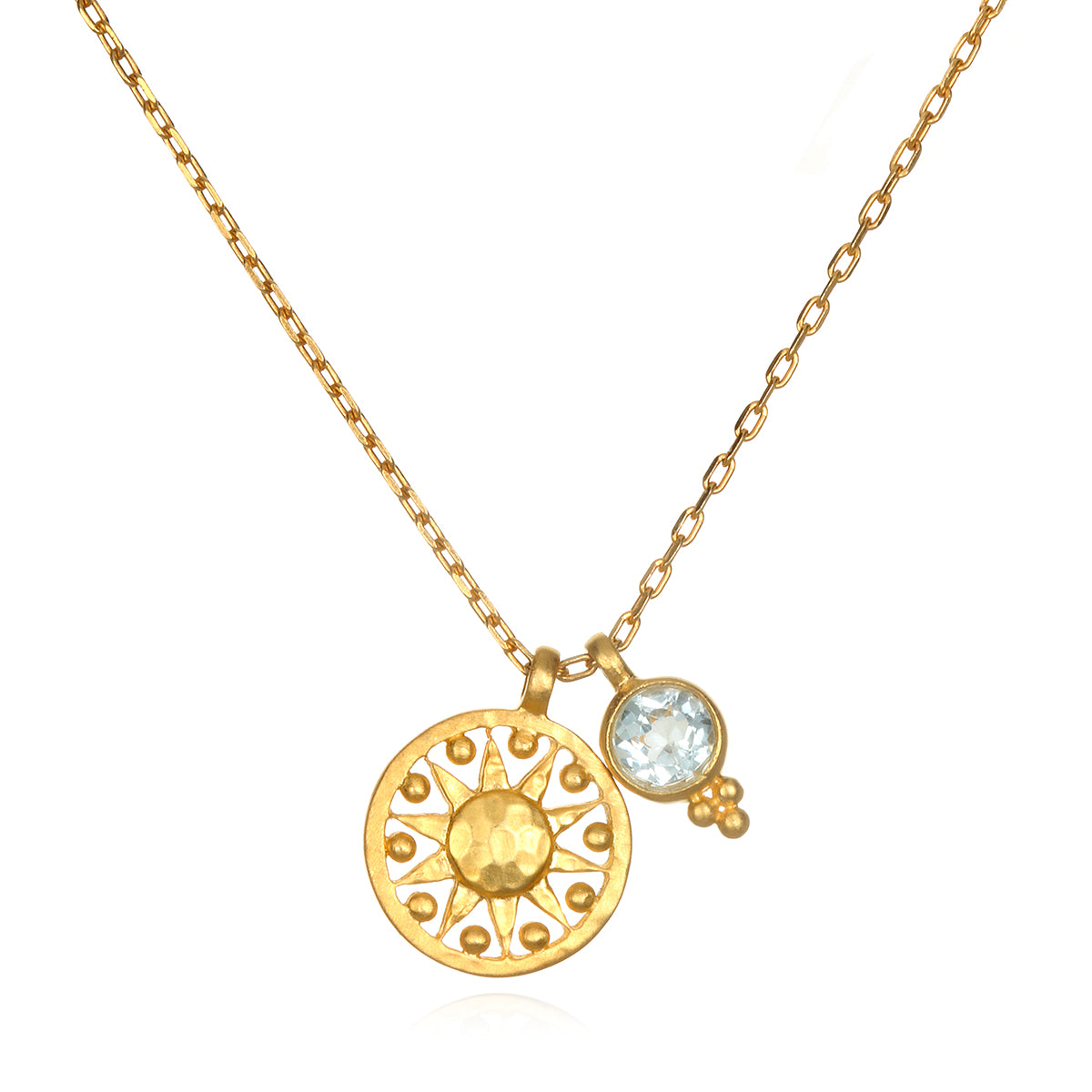 Radiate Love Sun Necklace for Women in Gold by Satya Jewelry