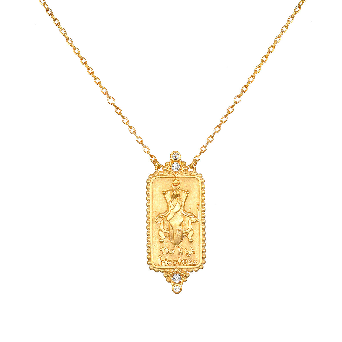 Image of The High Priestess Tarot Necklace