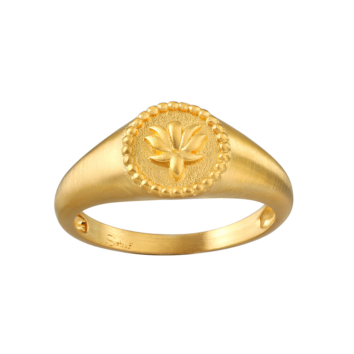 Image of Begin the Journey Gold Signet Ring