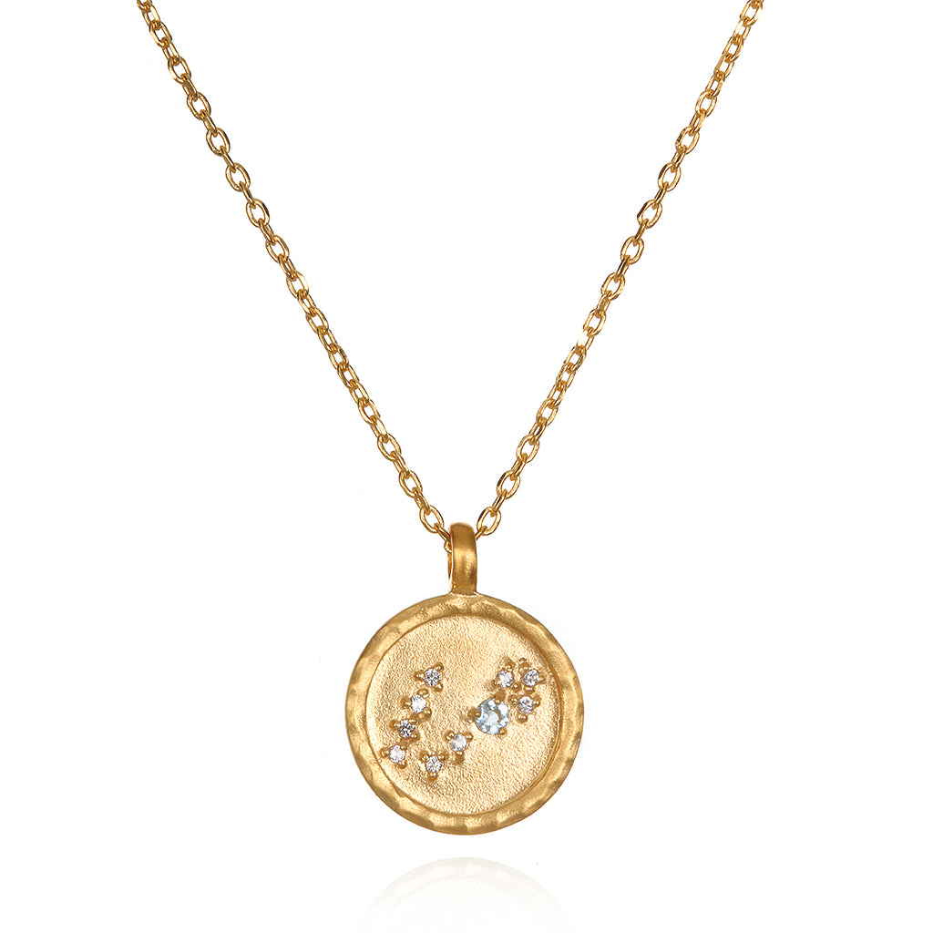 Pisces Zodiac Necklace Gold – Satya Jewelry