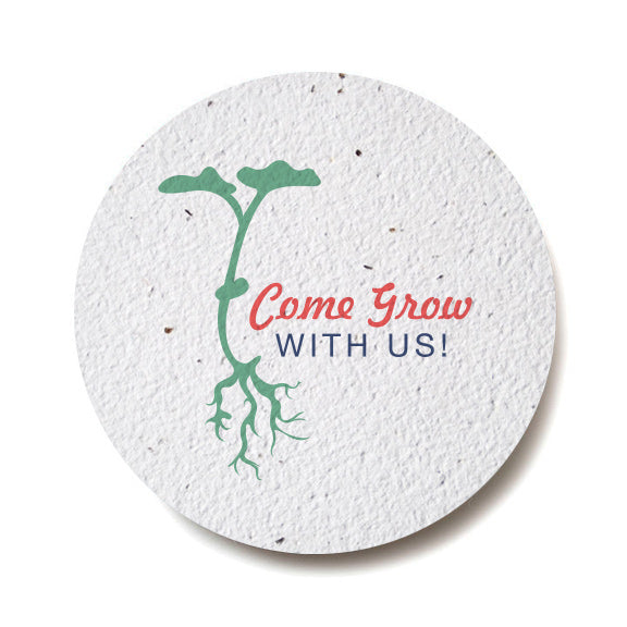 PLANTABLE SEED PAPER COASTERS — PAPERCRAFT MIRACLES LLC