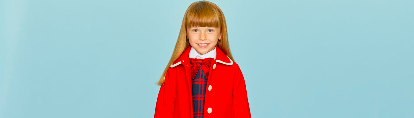 Girls bows by Britannical luxury children's coats luxury kids coats luxury children's clothing made in Britain