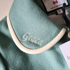 Britannical London luxury girls coats monogram personalisation 