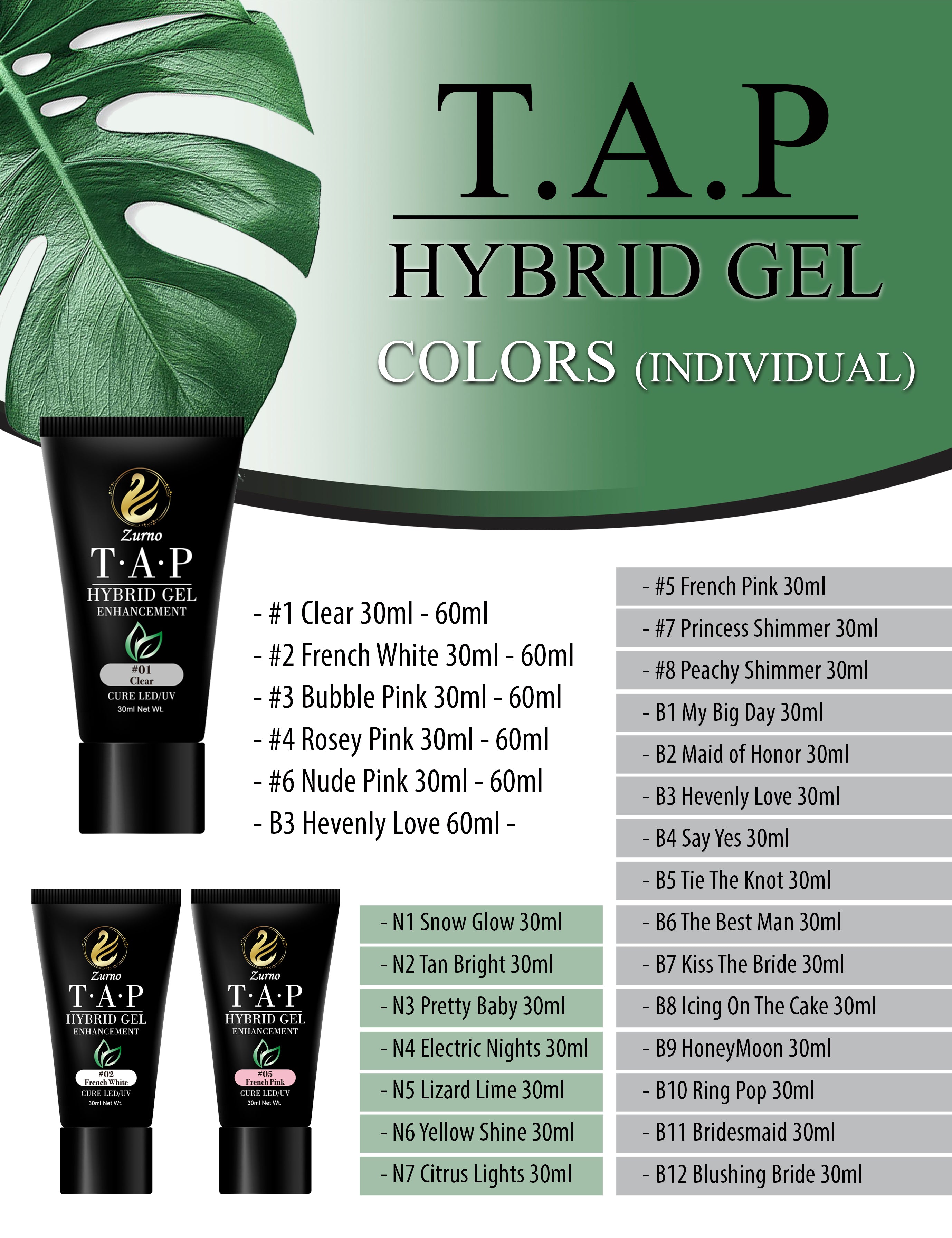 T.A.P Gel | Colors (Individual) Section - Nailsjobs by Zurno product image