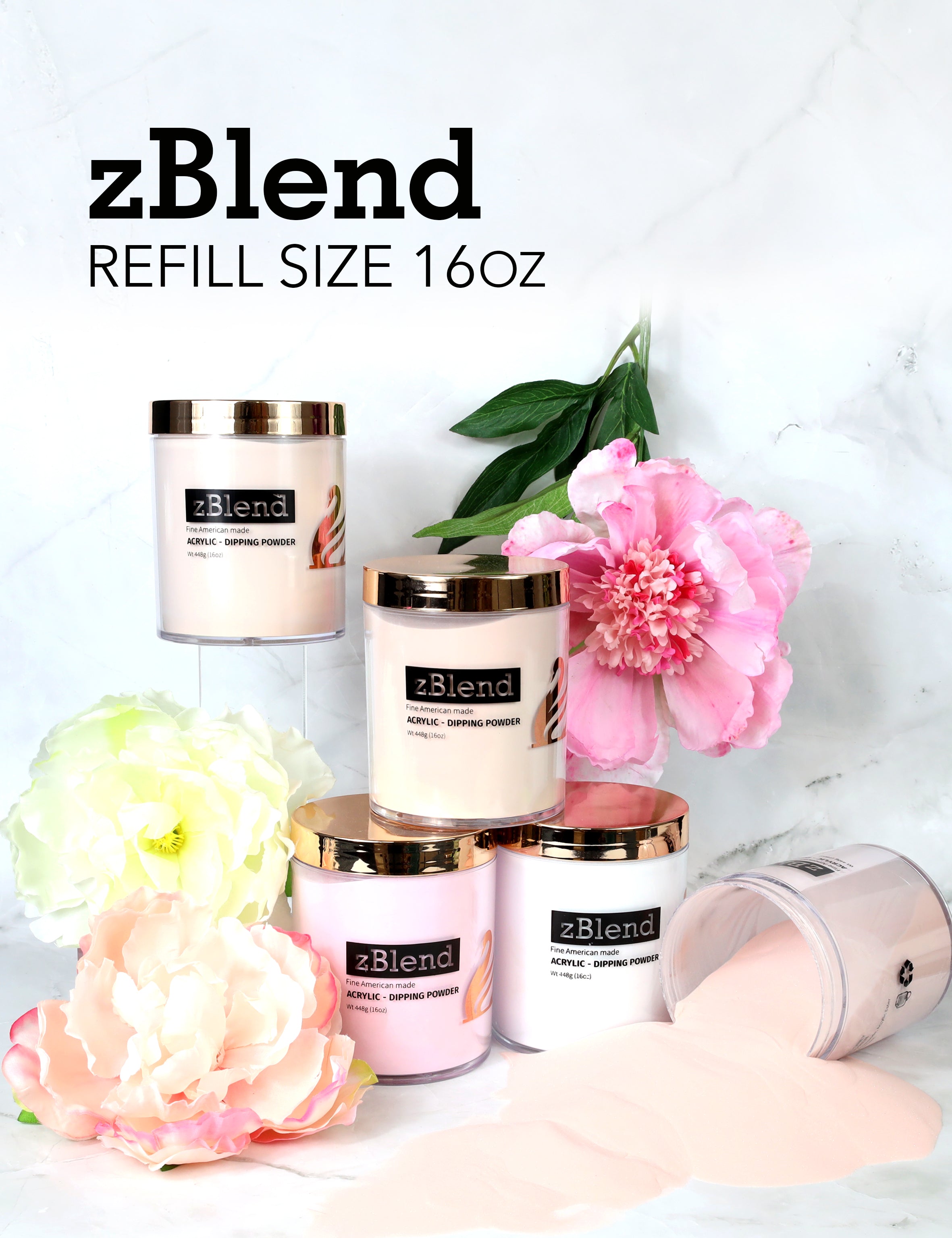 zBlend | Must Have Colors - Refill Size 16oz - Nailsjobs by Zurno product image