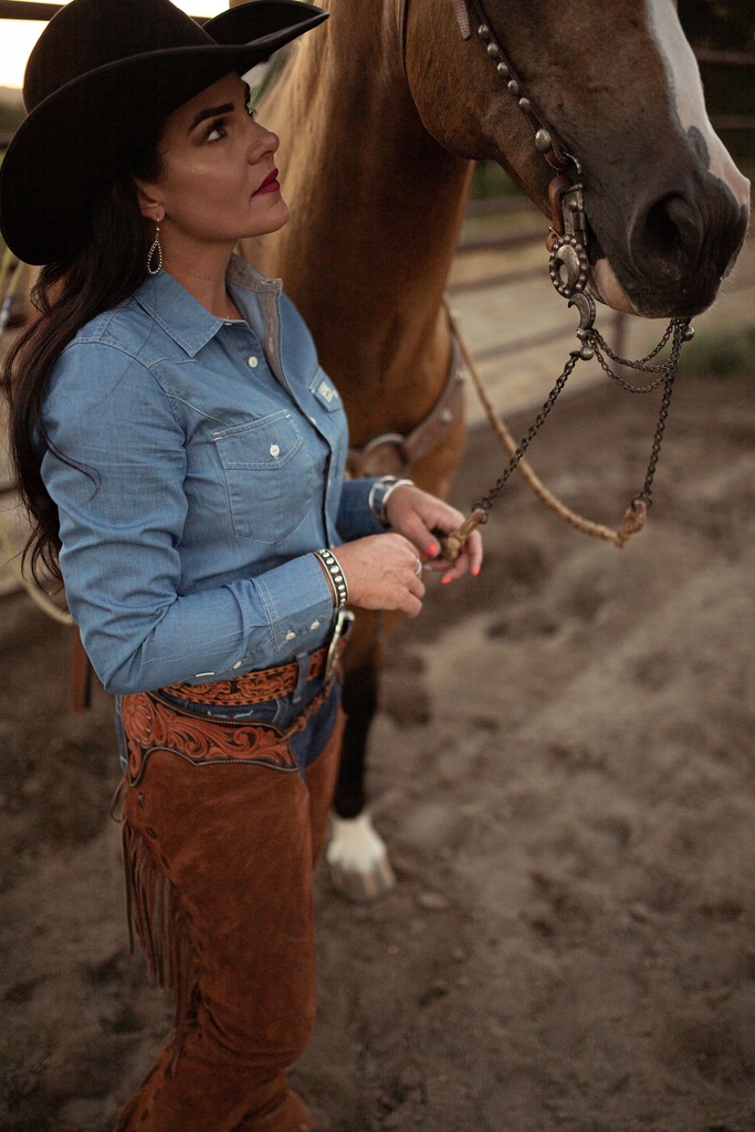 Bobby-Jean with her horse