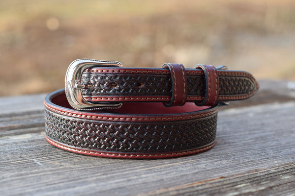  Vector VR Handmade Full Grain Leather Belt with Rhombus (Biege,  S) : Clothing, Shoes & Jewelry