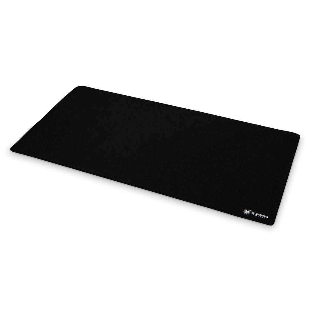 Black Extended Gaming Mouse Mat/Pad - XXL Large, Wide (Long) Mouse Pad,  Stitched Edges, Speed Silky Smooth Surface - 36x12x0.12