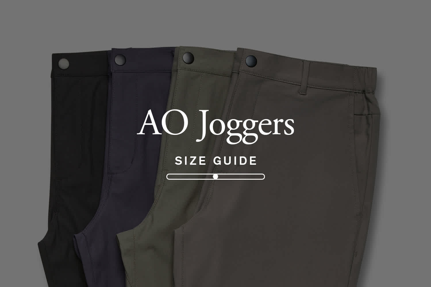 AO Joggers Size Guide