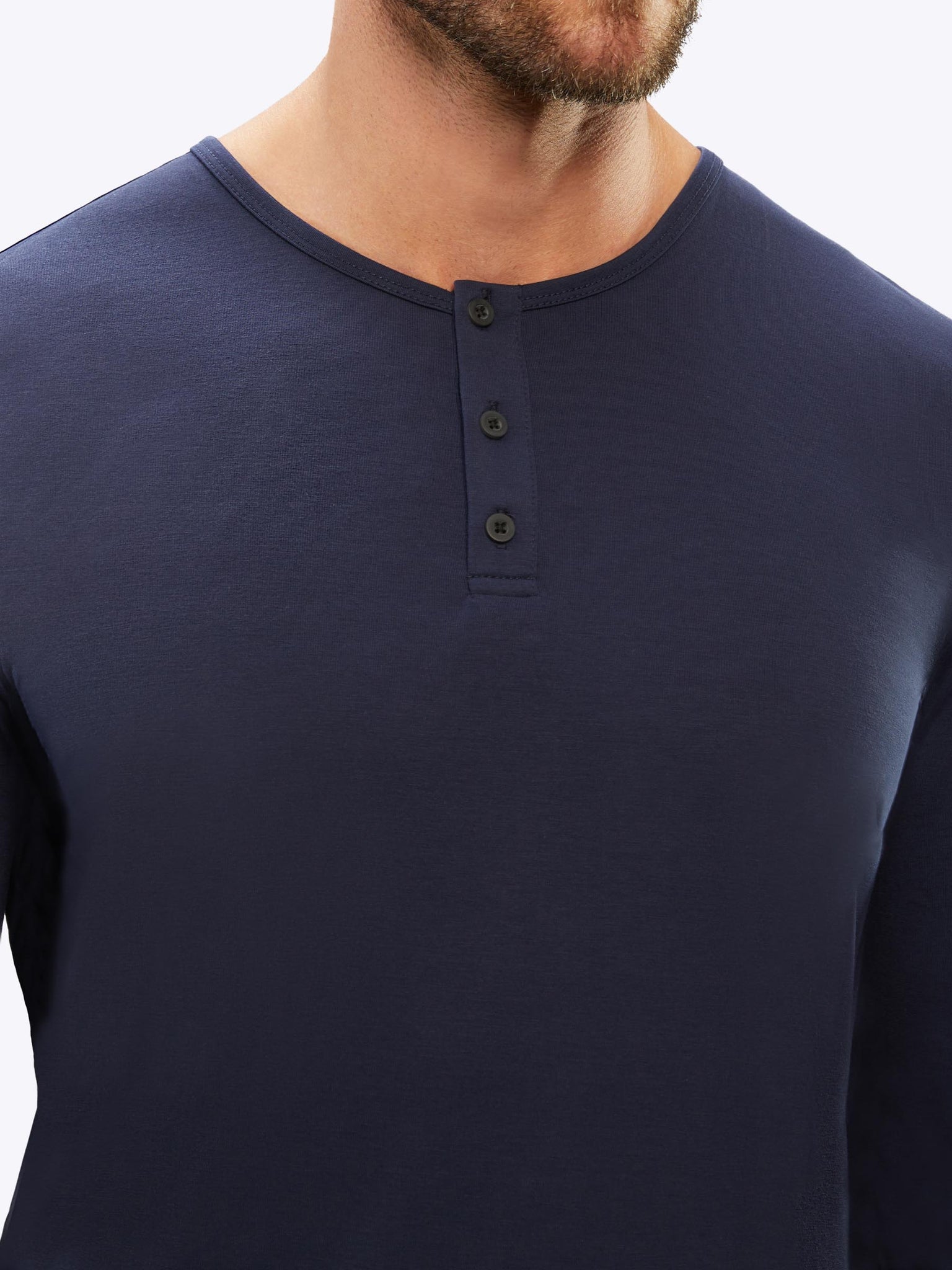 Pro® Henley Blue Pacific | Curve-Hem AO Sleeve Long PYCA Signature-fit