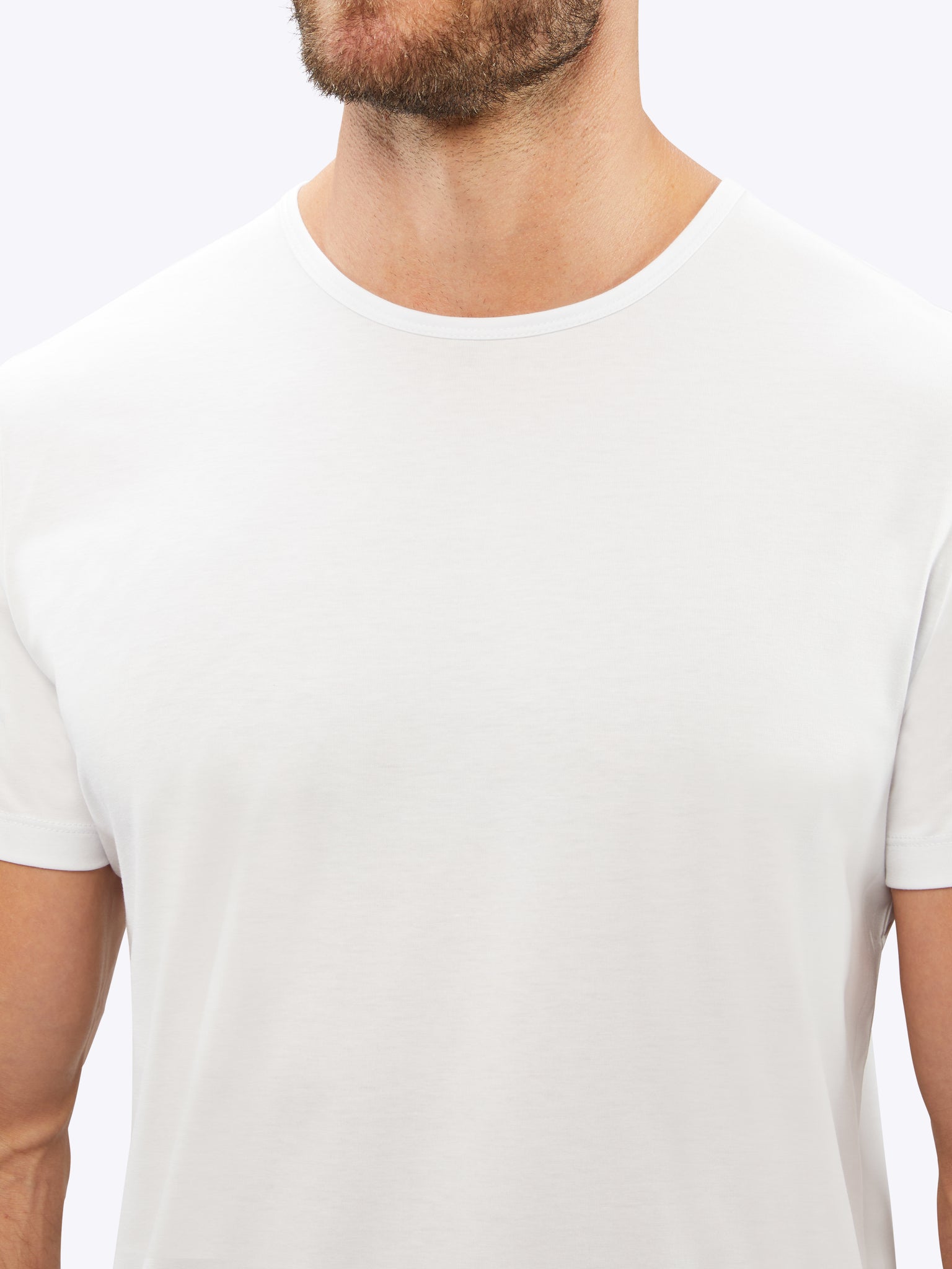 AO Curve-Hem Tee  White Signature-fit PYCA Pro®