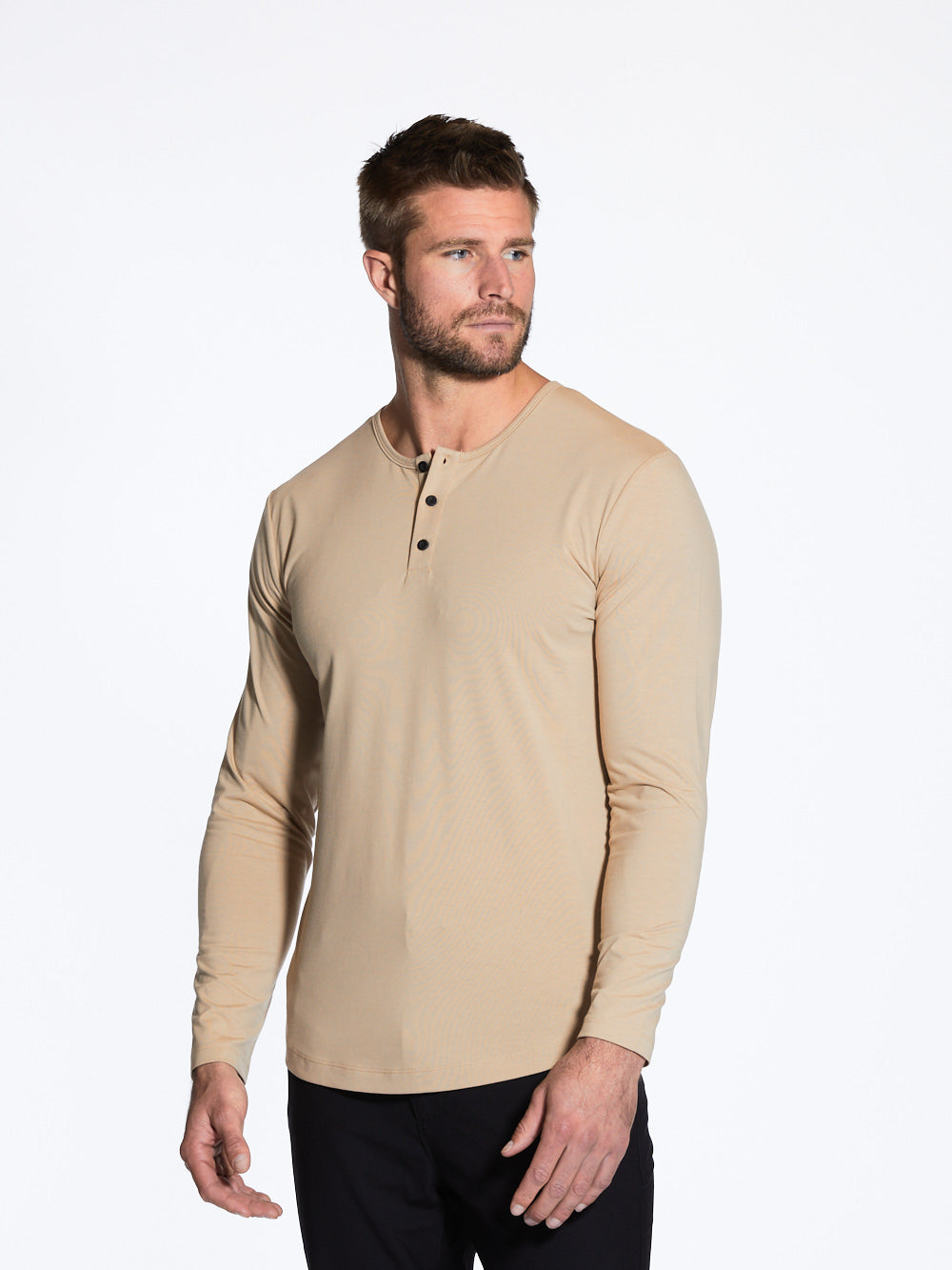 L/S Henley Curve-Hem | Coast Signature-fit PYCA Pro® - $27.27 | The CUTS  Marketplace