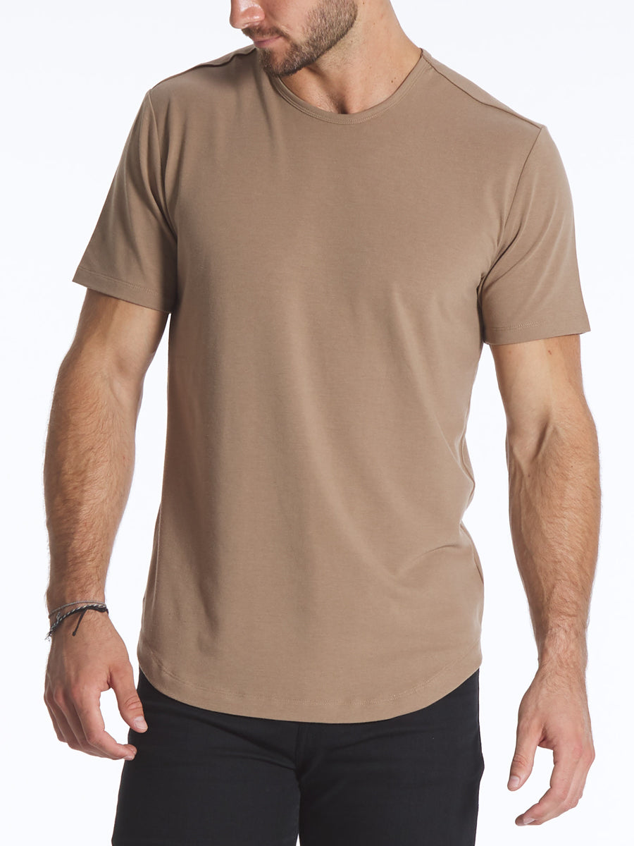 Saddle Crew T-Shirt Curve-Hem – CUTS CLOTHING