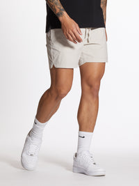 AO Hybrid Short  Granite Slim-fit Versaknit™ Hybrid - $50.00