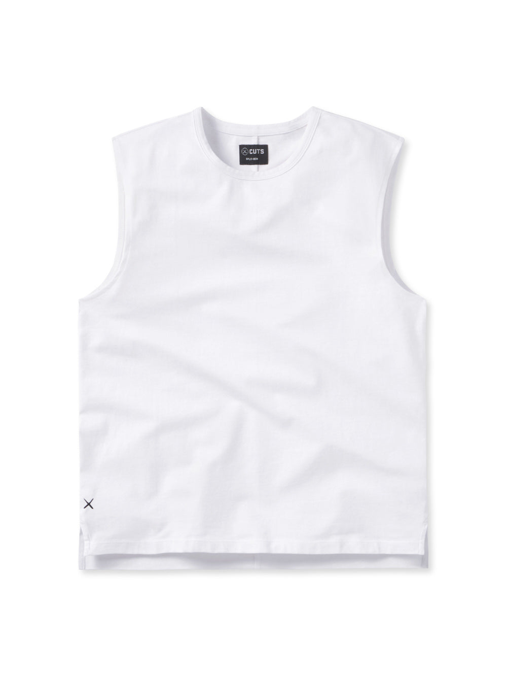 Tomboy Tee Cropped  White Slim-fit Tomboy™ Cotton