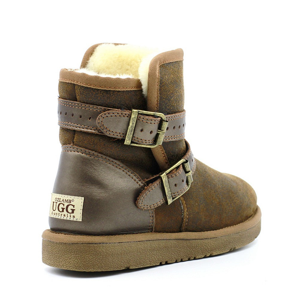 ugg short boot with buckle