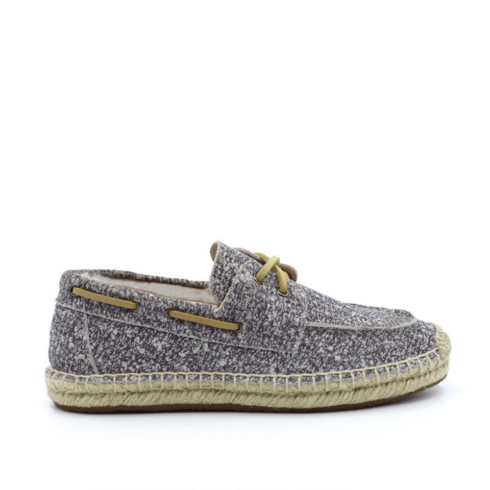 Slater Wool Boat Shoes for Him - White Grey – OZLAMB UGG Australia