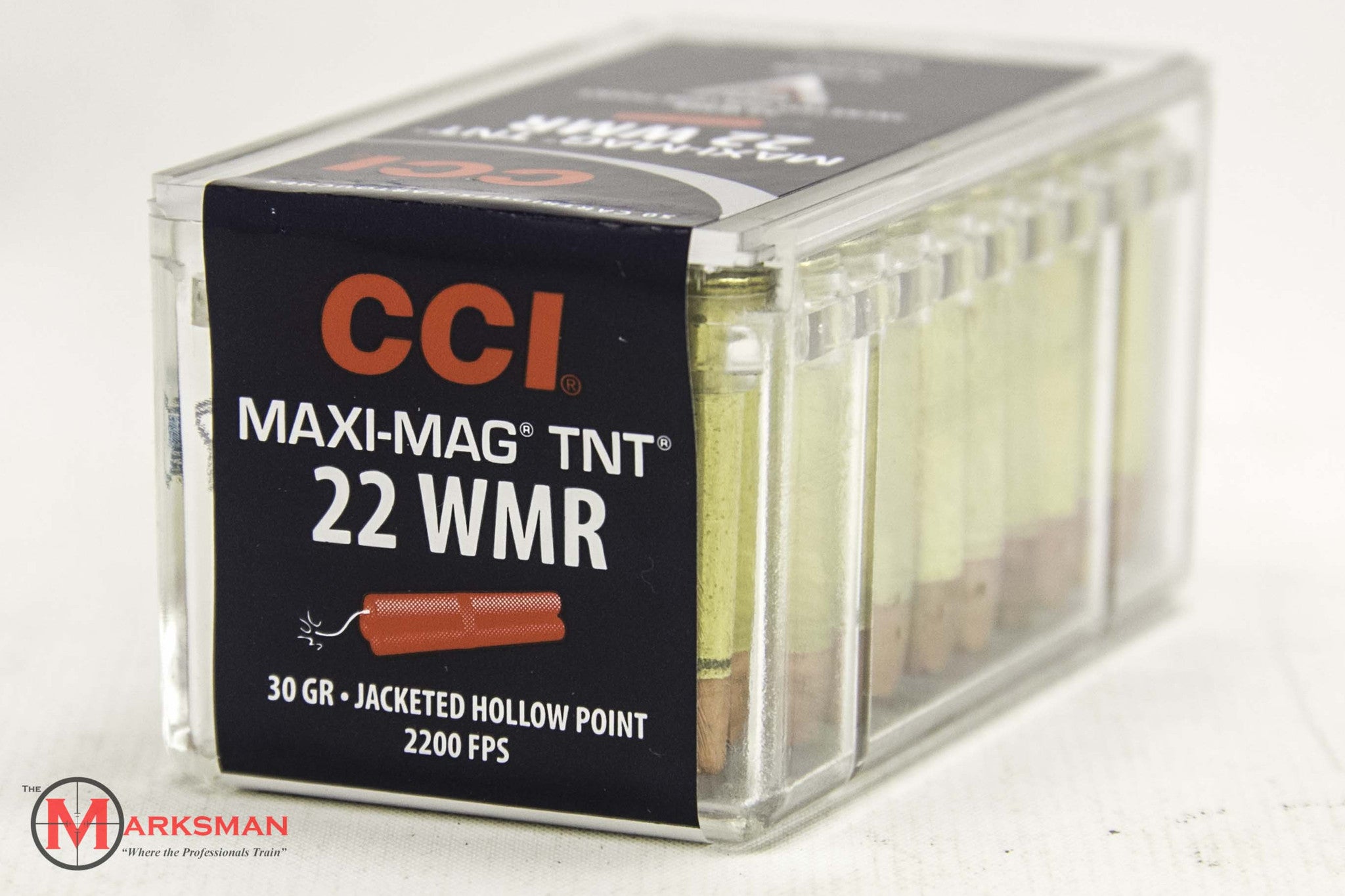 CCI Maxi-Mag TNT, .22 Winchester Magnum, 30 Gr. JHP NEW 0063 50 Round Box-img-0