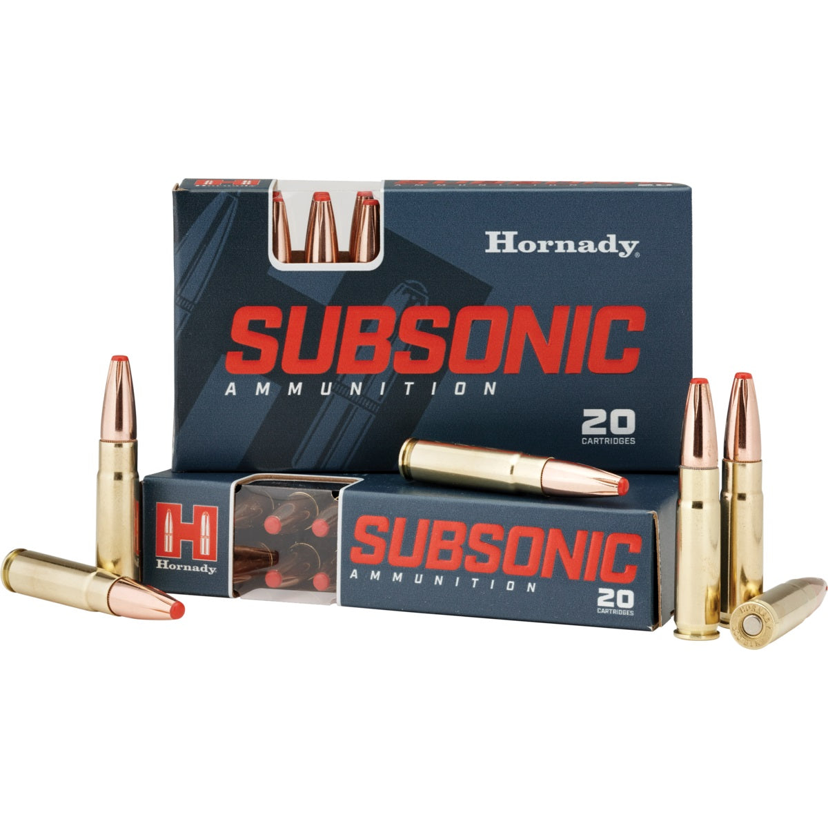 Hornady Subsonic .300 AAC Blackout, 190 Gr. Sub-X NEW 20 Round Box 80877-img-0