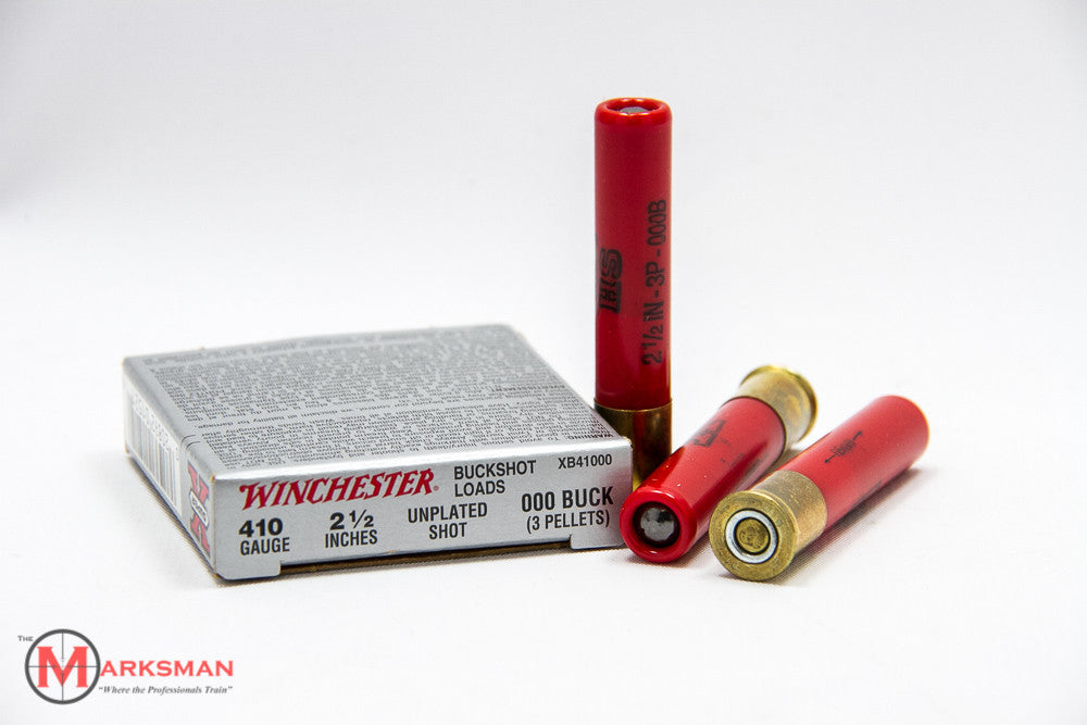 Winchester Super X .410, 2 1/2", 000 Buckshot NEW XB41000 5 Round Box-img-0